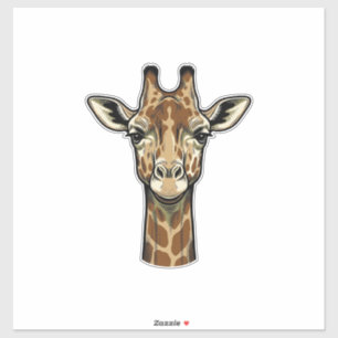 Vintage-Giraffen-Vektorgrafik-Design_1 Aufkleber