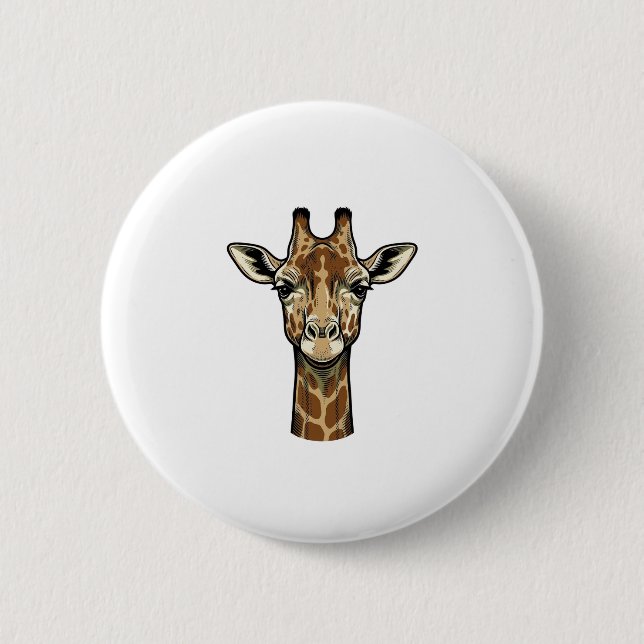 Vintage-Giraffen-Vektorgrafik-Design_1 Button (Vorderseite)