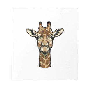 Vintage-Giraffen-Vektorgrafik-Design_1 Notizblock