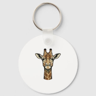 Vintage-Giraffen-Vektorgrafik-Design_1 Schlüsselanhänger