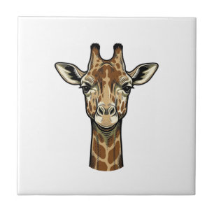 Vintage-Giraffen-Vektorgrafikdesign_1 Fliese