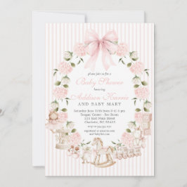 Vintage Girl Baby Shower, Baby girl toys Einladung