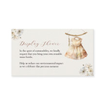 Vintage Girl Clothes Display Duscheinschlusskarte