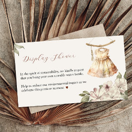 Vintage Girl Clothes Display Duscheinschlusskarte Begleitkarte