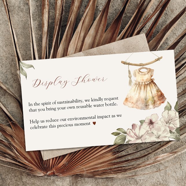 Vintage Girl Clothes Display Duscheinschlusskarte Begleitkarte (Vintage Girl Clothes Display Shower Enclosure Card)