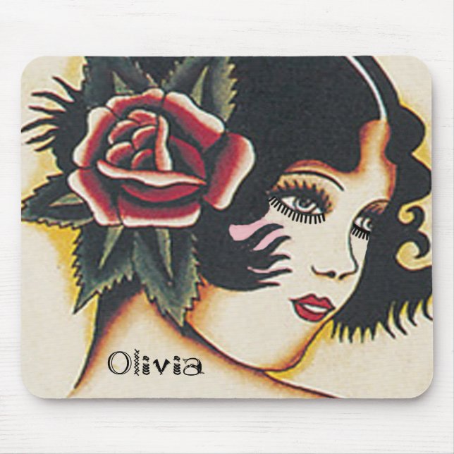 Vintage-Girl Mousepad (Vorne)