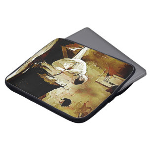 Vintage Girl von Fireplace Computer Sleeve