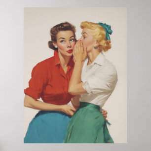 Vintage Girls Delight Poster