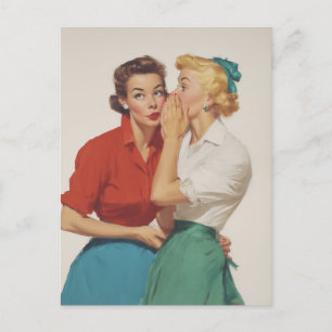Vintage Girls Delight Postkarte