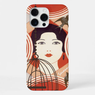 Vintage Girly Vogelkäfig Liebesvogel iPhone 16 Pro Max Hülle