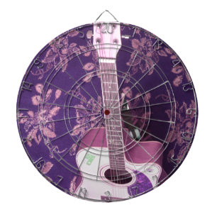 Vintage-Gitarre: Afrikanischer Vibes-Stil-Traum Dartscheibe