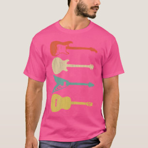 Vintage Gitarre akustisch und elektrische Gitarren T-Shirt