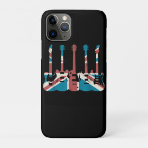 Vintage Gitarre Großbritannien Flagge - Gitarrist Case-Mate iPhone Hülle