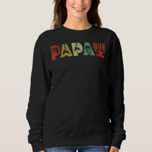 Vintage Gitarre Männer Musik Papaw Gitarrist Vater Sweatshirt
