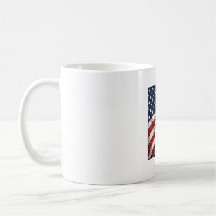 Vintage-Gitarre Patriotische Flagge Vektor-Shirt-D Kaffeetasse