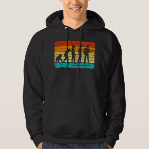 Vintage-Gitarre-Spieler-Design Gitarrist I Retro E Hoodie