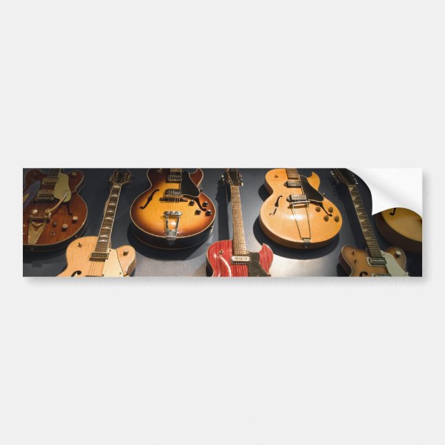 Vintage Gitarren Autoaufkleber (Vorne)