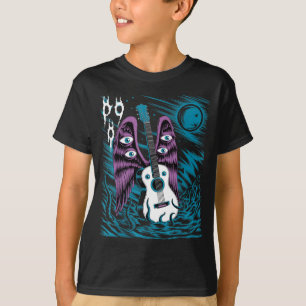 Vintage Gitarren Flügel Rockmusik Fantasy-Kunstwer T-Shirt