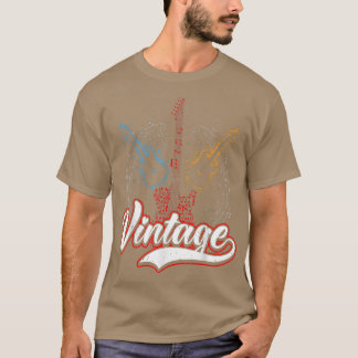 Vintage Gitarren für Musiker und Gitarrist T-Shi T-Shirt