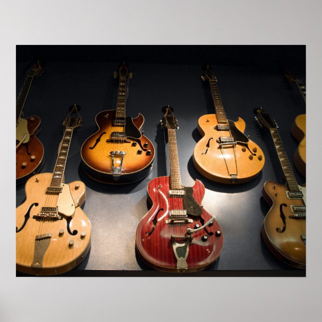 Vintage Gitarren Poster (Vorne)