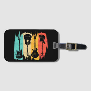Vintage Gitarrengeschenke für Men Women Music Band Gepäckanhänger