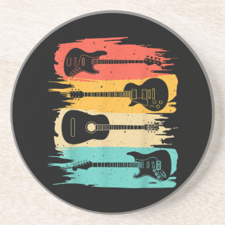 Vintage Gitarrengeschenke für Men Women Music Band Getränkeuntersetzer