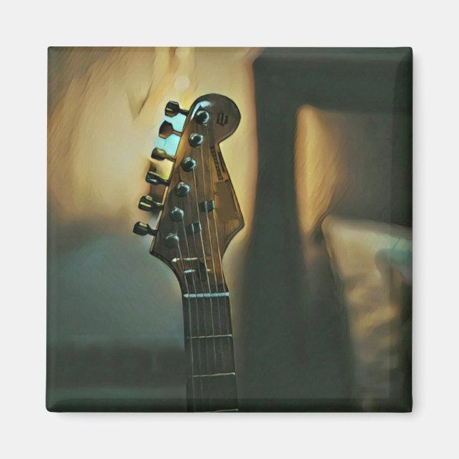 Vintage Gitarrengeschenke Magnet (Vorne)