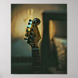 Vintage Gitarrengeschenke Poster