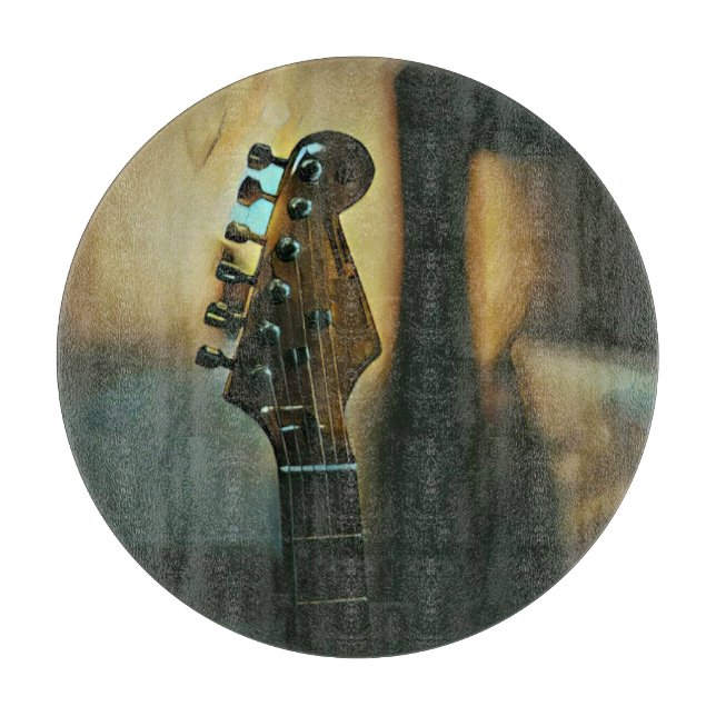 Vintage Gitarrengeschenke Schneidebrett (Vorderseite)