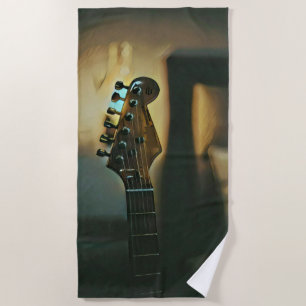 Vintage Gitarrengeschenke Strandtuch