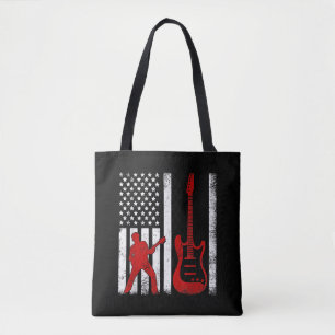 Vintage-Gitarrist Amerikanische USA-Flagge Gitarre