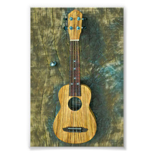 Vintage Gitarrist Fotodruck