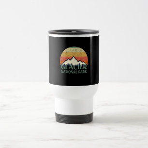 Vintage Glacier-Nationalpark  Reisebecher