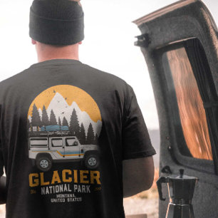 Vintage Glacier-Nationalpark-Rundreise Montana T-Shirt