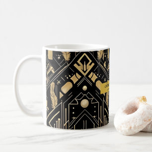 Vintage Glamour Art Deco Hochzeitsbecher Kaffeetasse