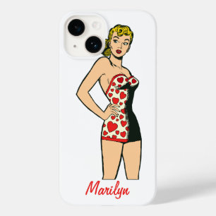 Vintage Glamour Girl, Blondine Lingerie Case-Mate iPhone Hülle