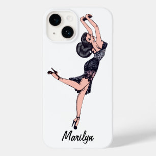 Vintage Glamour Girl, Braunhaarige Bombe in Unterw Case-Mate iPhone Hülle