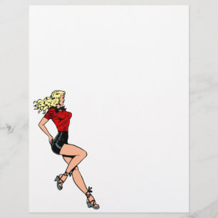 Vintage-Glamour-Girl von nebenan, blonde Bombe