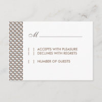 Vintage Glamour RSVP-Karte