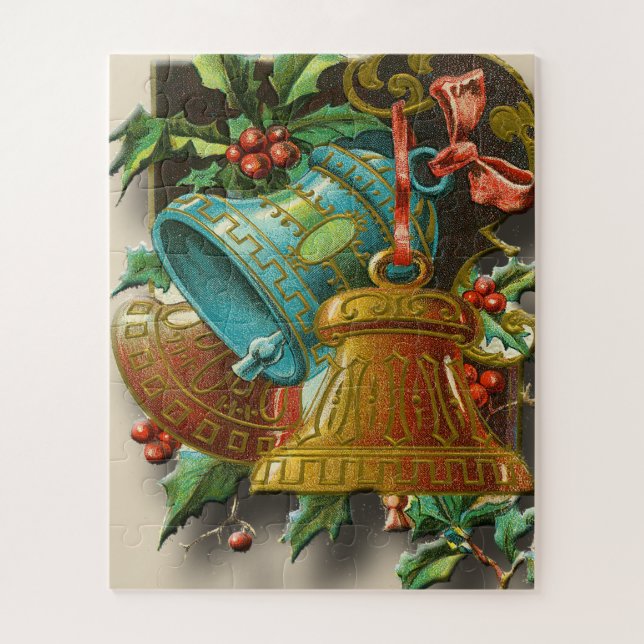 Vintage Glocken des Weihnachtspuzzlespiels Puzzle (Vertikal)