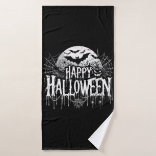 Vintage glückliche Halloween-Kunst Badehandtuch