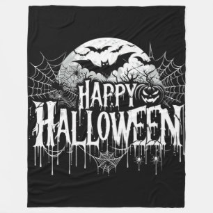 Vintage glückliche Halloween-Kunst Fleecedecke
