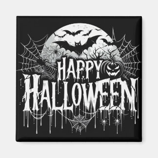 Vintage glückliche Halloween-Kunst Magnet