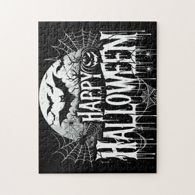 Vintage glückliche Halloween-Kunst Puzzle (Vertikal)