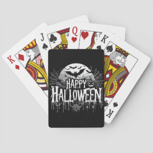 Vintage glückliche Halloween-Kunst Spielkarten