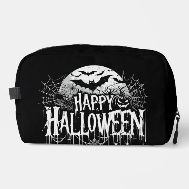 Vintage glückliche Halloween-Kunst Waschbeutel (Vorderseite)