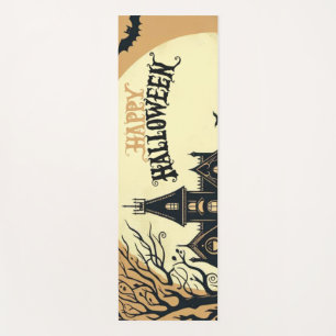 Vintage glückliche Halloween-Kunst Yogamatte