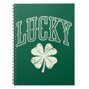 Vintage Glücksklee St. Patricks Tag Notizblock