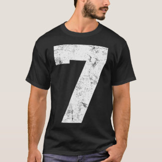 Vintage Glückszahl 7 Geburtstags-Sportler T-Shirt