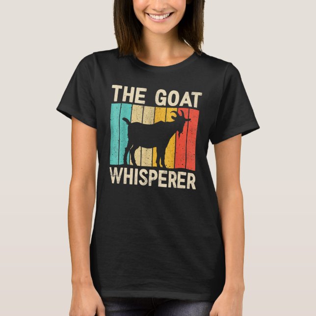 Vintage Goat  The Goat Whisperer Farmer T-Shirt (Vorderseite)